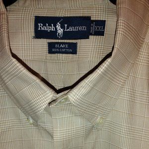 Polo by Ralph Lauren Blake Brown Plaid Button-Down XXL
